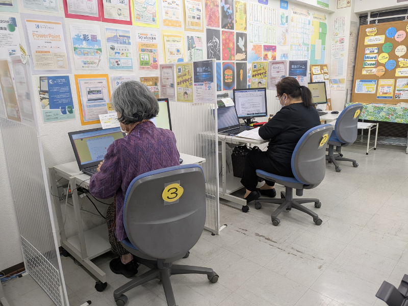 平日に通うシニアの方